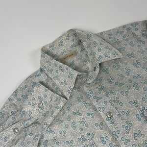 Billy Reid Mens SZ M Multicolor Paisley Lightweight Western Pearl Snap Shirt